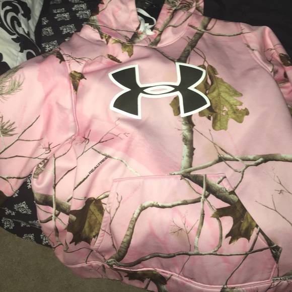 Under armour pink camo hoodie!