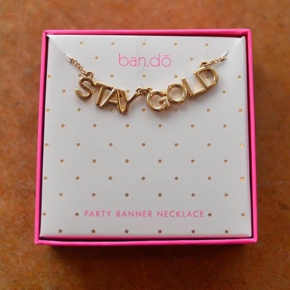 🌟Cyber Monday🌟Stay Gold Ban.do Necklace