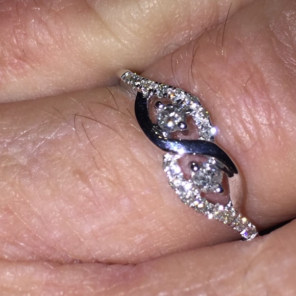 1/3ct African Diamonds Eternity  White Gold Ring - Picture 3 of 4