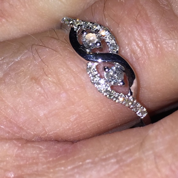 1/3ct African Diamonds Eternity  White Gold Ring - Picture 4 of 4