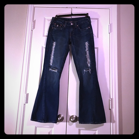 True Religion distressed jeans..