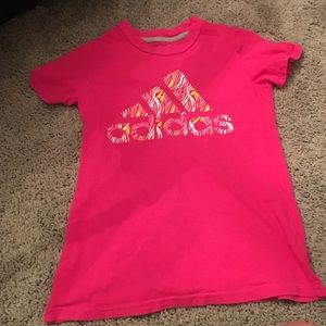 Pink adidas shirt