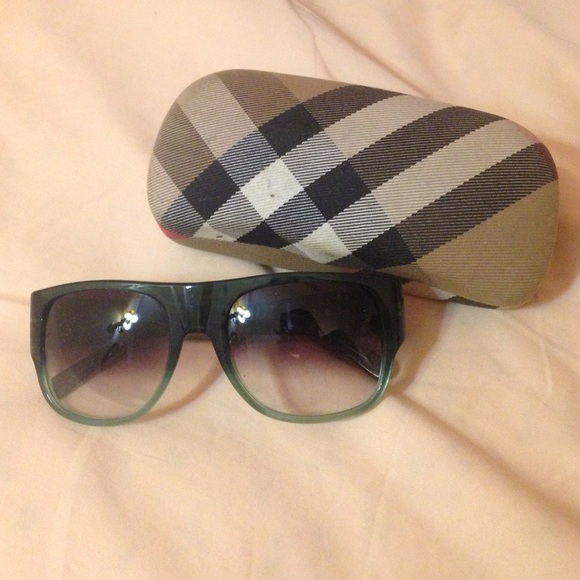 Burberry green sunglasses