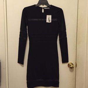 Alexander Wang mesh stripe dress