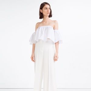 OFF SHOULDER WHITE CROP TOP, CUTE AND SEXY
