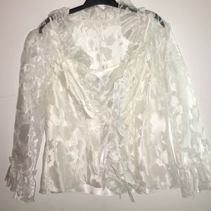 Cachet 2 Piece Sheer Top