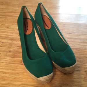 Watermelon J Crew Wedges