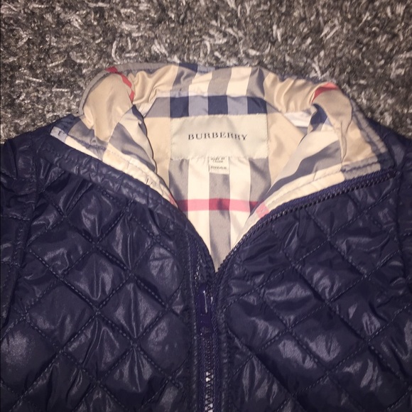 Burberry quilted boys coat