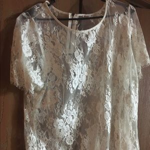 Plus size lace shirt