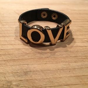 LOVE Leather Bracelet