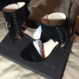 Steve Madden Fringed Suede Sandal