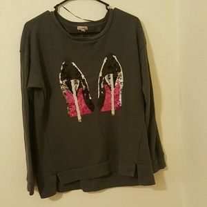 Juicy Couture Sequin Heel sweater L