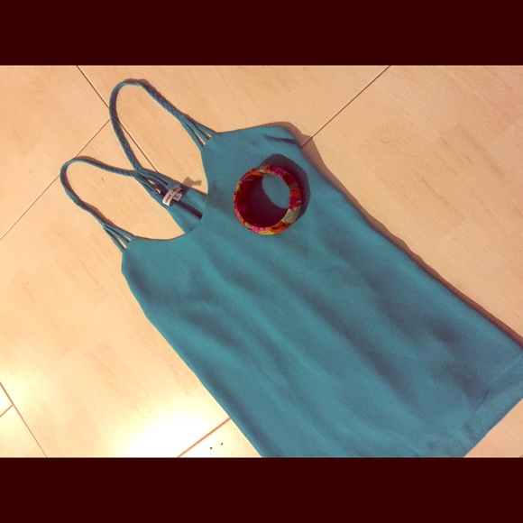 Aqua blue tank