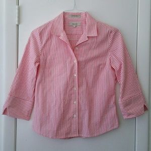 DONATED!! Faconnable Seersucker Pink and White