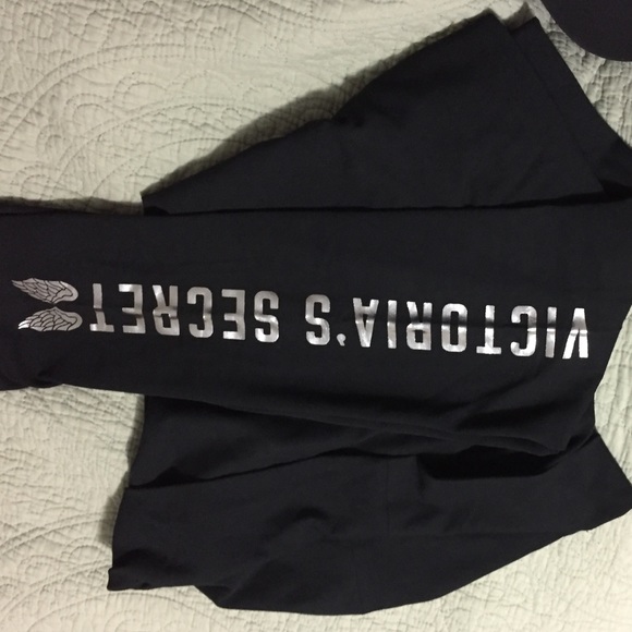 Victoria's Secret Pants - New Victoria's Secret silver script yoga leggings