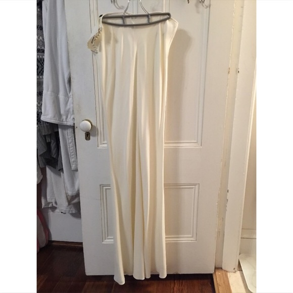 White Dior slim skirt