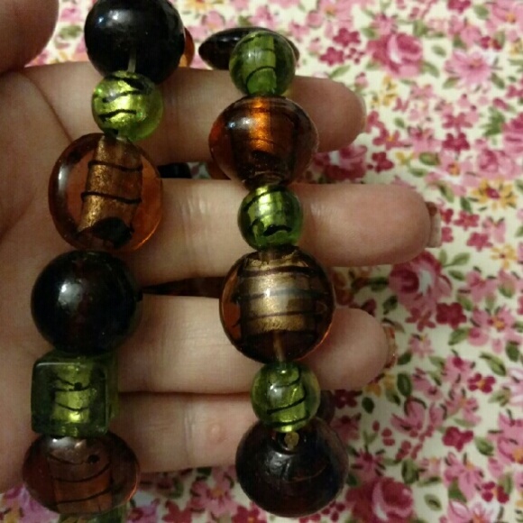 Beaded double bracelet set