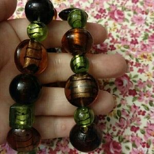 Beaded double bracelet set