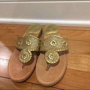 Gold glitter Jack Rogers 6.5 /6