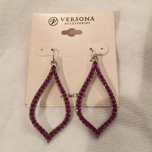 Red Crystal Earrings!