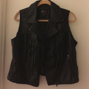 Faux Leather Vest