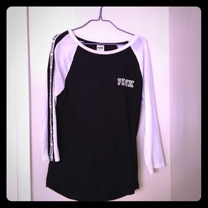 PINK Black and White shirt