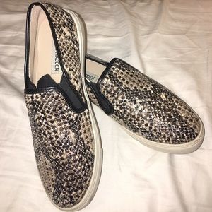 Steve Madden snake and studded slip on