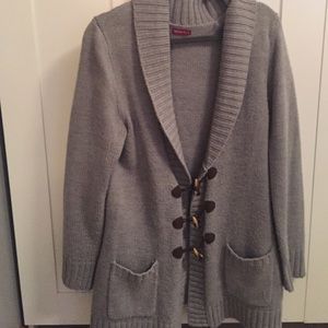 Gray Sweater Cardigan - XL