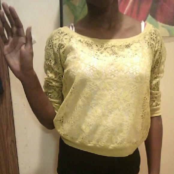 Polyester design See-through top