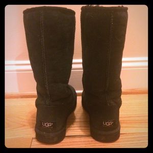 Tall Black Uggs Size 7 Used Condition