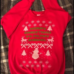 Merry Christmas ya filthy animal Christmas sweater