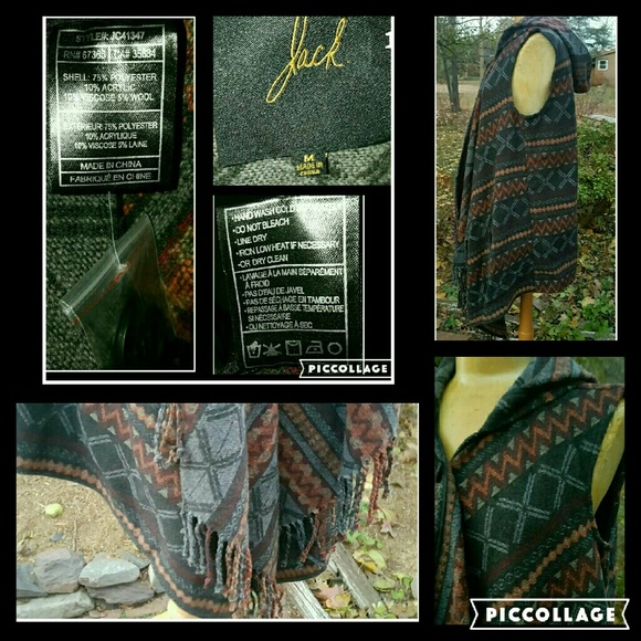 💣SOLD💥🌈 BB DAKOTA Southwestern HI Low Serape - Picture 4 of 4