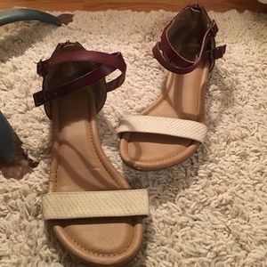 Brown and cream Merona sandals
