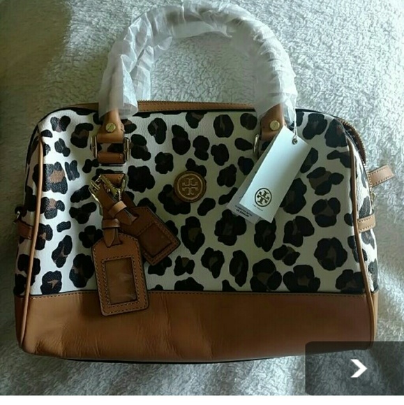 Auth.Tory Burch Kerrington Leather Satchel