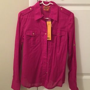 Tory Burch Brigitte Blouse - Magenta