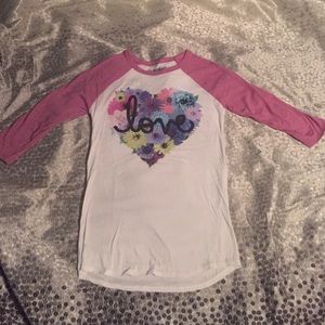 Cute baseball love tee