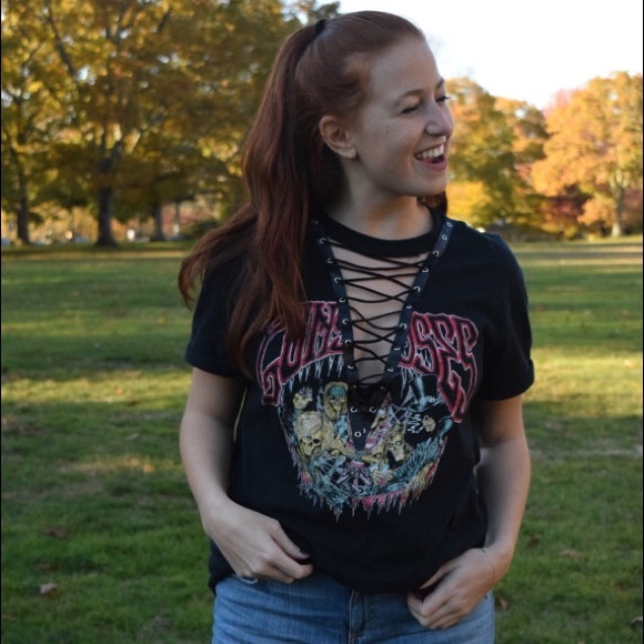 NFS Custom vintage lace up tees + sweatshirts