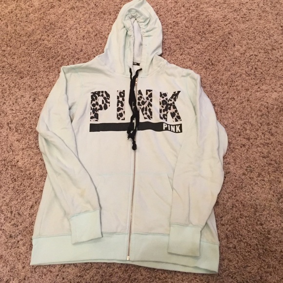 VS PINK Large boyfriend full zip up hoodie