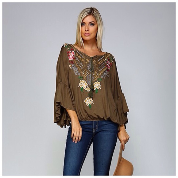 Bohemian Embroidered Top - Picture 2 of 4