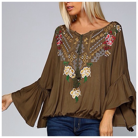 Bohemian Embroidered Top - Picture 3 of 4