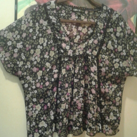 Multi flower blouse