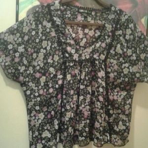 Multi flower blouse