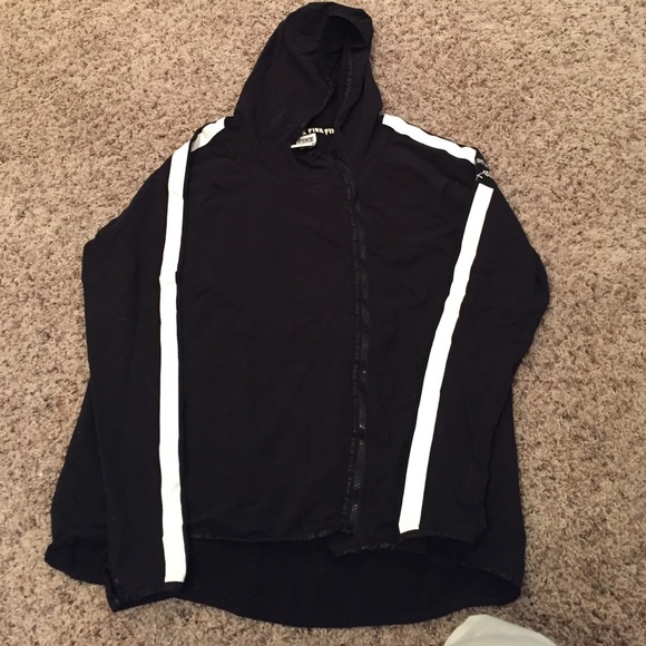 VS PINK large size & full zip, high/low hoodie