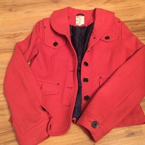 Nordstrom short peacoat tulle deep rustic orange