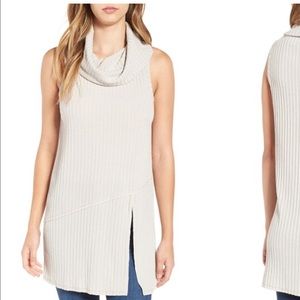 Nordstrom (Astr) Beige Cowl Neck Tunic