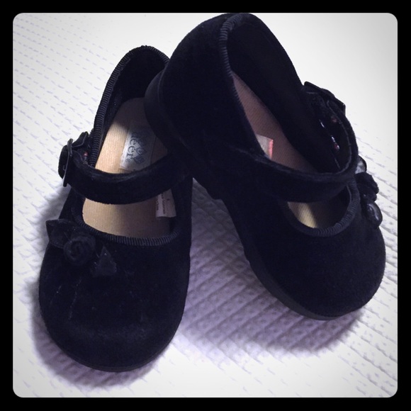 Velvet Mary Janes.