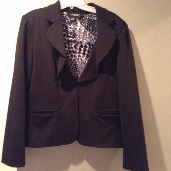 HOT🔥$15! Draped-Collar Jacket, Black, M