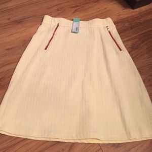 Chevron yellow skirt from stitch fix