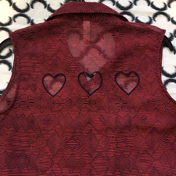 Aztec Sheer Tank Top - Picture 2 of 4