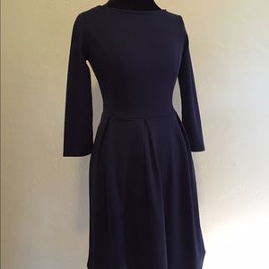 Navy, 3/4 sleeve dress